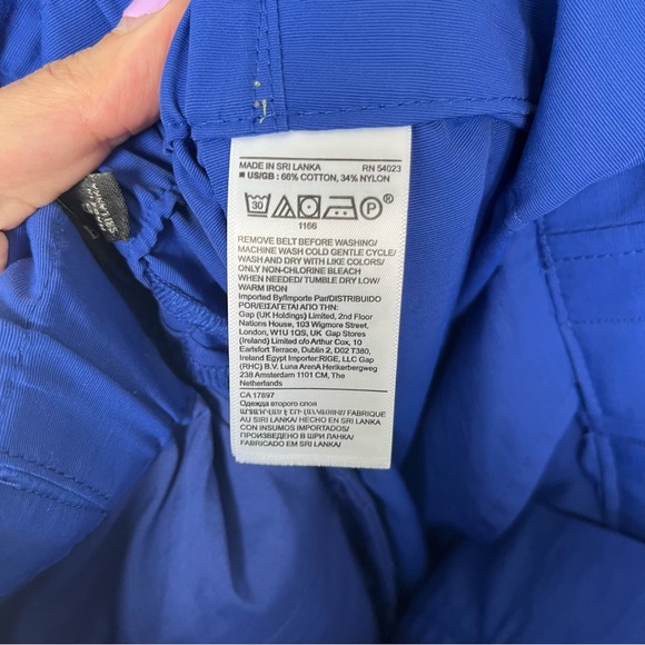 Banana Republic Wide-Leg Paperbag Pant in Voltage Blue Size 6 - Picture 13 of 14